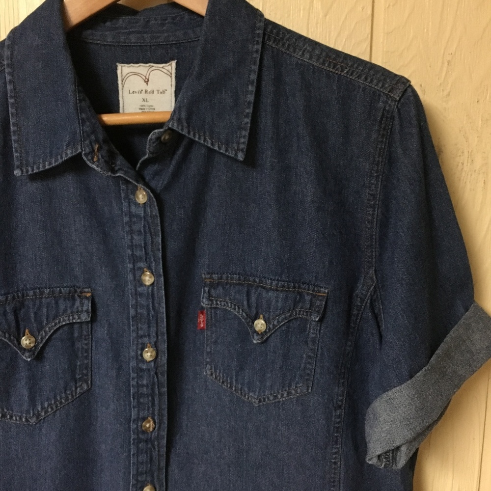 Levi's Women's 14 /16 SHIRT Denim Jean Chambray